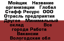 Мойщик › Название организации ­ Глобал Стафф Ресурс, ООО › Отрасль предприятия ­ Другое › Минимальный оклад ­ 30 000 - Все города Работа » Вакансии   . Вологодская обл.,Вологда г.